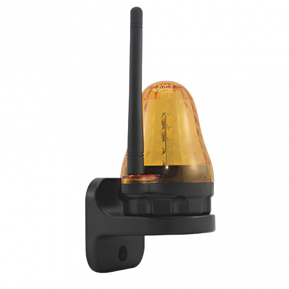 Лампа сигнальная желтая ФУРНИТЕХ JD-06 для ворот и шлагбаумов